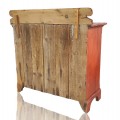 Buffet ancien en bois peint, charme rustique authentique, bahut - 6