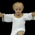 Painted wooden jesus child statue, religious carving, sculpture  - 2