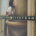 Oil painting “Girl at the Fountain”  framed art - 3