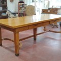 Antique 4 drawers oak table  - 4