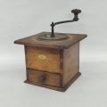 Antique wooden coffee grinder - 2