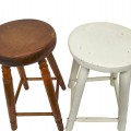 Antique counter stools (left one SOLD) - 3