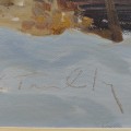 Huile sur toile signée Louis Tremblay, tableau, peinture, Notre-Dame-des-Monts - 3