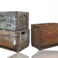 Vintage wooden liquor boxes  - 1