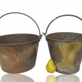 Antique brass cauldrons  - 2