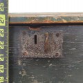 Antique blanket pine chest, original color  - 4
