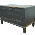 Antique blanket pine chest, original color  - 8