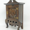 Antique mission style oak clock  - 5