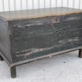 Antique blanket pine chest, original color  - 9