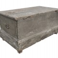 Antique blanket box, original color and square nails  - 6