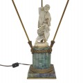 Antique lamp with asian ivory ornement  - 2
