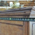 Antique pine cupboard, 10 panels and forged nails assembly - 4