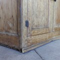 Antique pine cupboard, 10 panels and forged nails assembly - 8