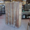 Antique pine cupboard, 10 panels and forged nails assembly - 7