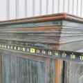 Antique 8 panels armoire, original color - 7