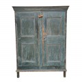 Antique 8 panels armoire, original color - 3