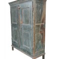 Antique 8 panels armoire, original color - 10