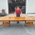 Antique 3 panels table  - 3