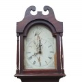 Belle horloge dite grand-père, beau faux-fini d'origine et mécanisme en bois, non-fonctionnelle - 2