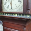 Belle horloge dite grand-père, beau faux-fini d'origine et mécanisme en bois, non-fonctionnelle - 9