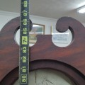 Belle horloge dite grand-père, beau faux-fini d'origine et mécanisme en bois, non-fonctionnelle - 8