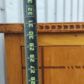 Antique light-wood cabinet with decorative inlaid door. - 6