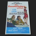 Affiche ''poster'' publicitaire de film, cinéma, The counterfeiters of Paris  - 1