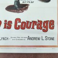 Affiche ''poster'' publicitaire de film, cinéma, The password is courage  - 4