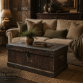 Antique wooden tool box  - 2