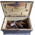 Antique wooden tool box  - 3