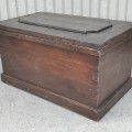 Ancien coffre d'outils, idéal comme table de salon  - 6