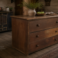 Antique pine general store 3 drawers counter  - 2