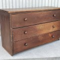 Antique pine general store 3 drawers counter  - 9