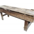 Antique workbench table  - 7