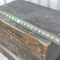 Antique little wooden pine box  - 6