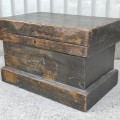 Antique little wooden pine box  - 7