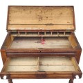 Antique pine desk, late 19th century  - 3