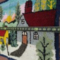 Ancien tapis crocheté, art populaire  - 2