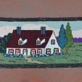 Hooked carpet, rug  - 4