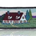 Hooked carpet, rug  - 1