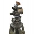 Ancien théodolite militaire avec trépied et coffret, militaria - 3