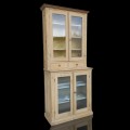 Ancienne armoire vitrée, bibliothèque, vaisselier - 1