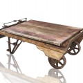 Ancienne balance à grain, balance à cochon, idéal comme table de salon - 2