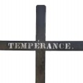 Antique tempérance cross - 2