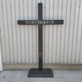 Antique tempérance cross - 5