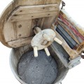 Antique wooden washing machine  - 3