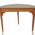 Ancienne table demi-lune antique en pin  - 6