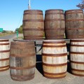 Old whiskey wooden barrels  - 1