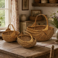 Anciens paniers tressés autochtones, artisanat des Premières Nations (petit vendu) - 2
