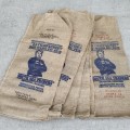 Anciens sacs en toile de jute  - 4